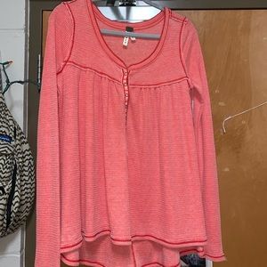 Red long sleeve shirt